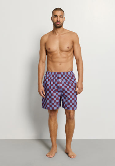 Arthur Arbesser X Hanro Tartan Cotton Boxers | Chess Print 76369-3068